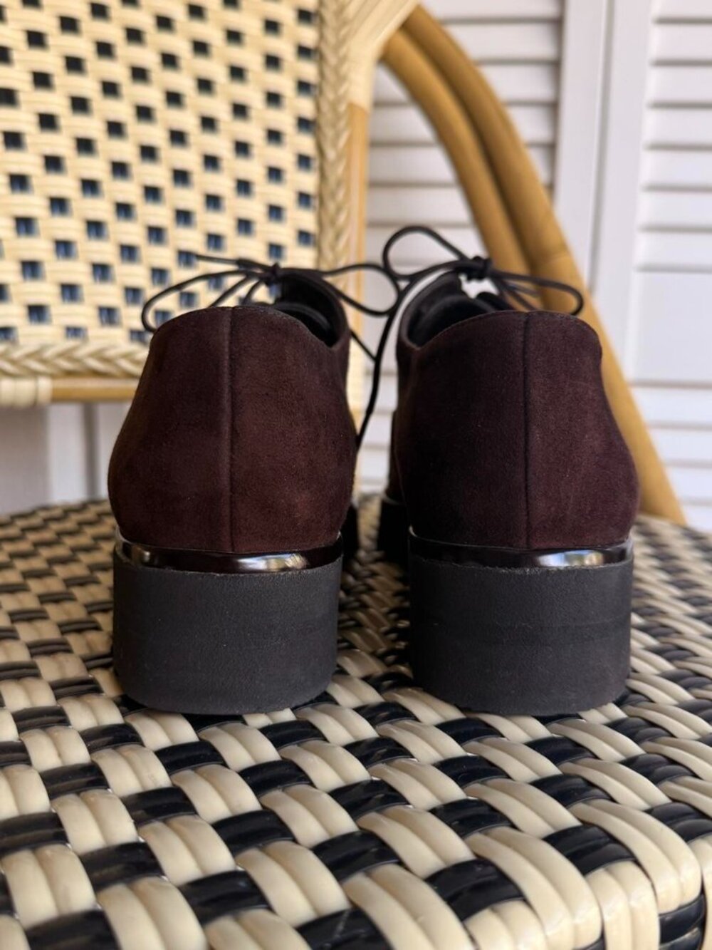 NWT Paul Green Brown Suede Oxford Shoes Mary Jane Classic Lightweight 7 - Picture 5 of 5